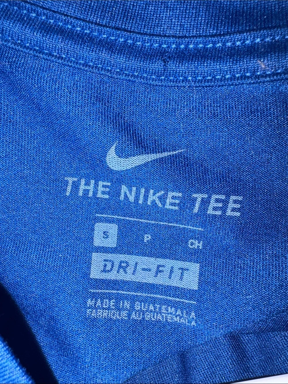 Nike Colts Royal Blue Short Sleeve Tee with White Horseshoe Graphic